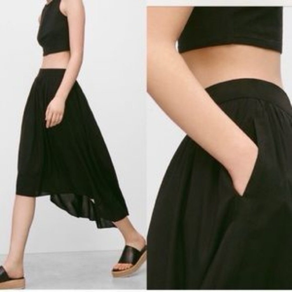 Talula Black Flowy Skirt